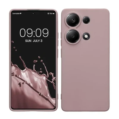 Immagine di kwmobile Custodia Compatibile con Xiaomi Redmi Note 13 Pro 4G Cover Back Case per Smartphone in Silicone TPU Protezione Gommata lilla color carne