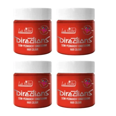 Immagine di La Riche Directions 4 colori semi permanenti per capelli, 100 ml, colore: rosso fluo