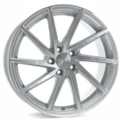 Immagine di B37 Brock 8 x 18 et 33 girobulloni 5 105 56,6 580080829 centratura Hub, Cristallo Argento front polished