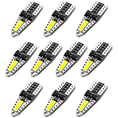 Immagine di AGLINT T10 LED Lampadine CANBUS 194 168 555 501 2825 per Auto Luce Interna Targa Lampade Luci Posizione Tettuccio 10 Pezzi 6500K Bianco