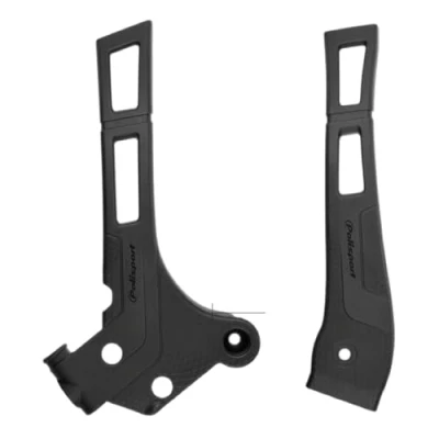Immagine di Polisport 8466700001 Set di Piastre paramotore in plastica Durevole e Resistente agli Urti Compatibile con Le Moto Fantic, Yamaha Colore Nero