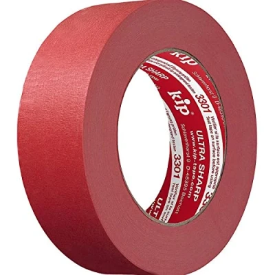 Immagine di kip MASKING TEC nastro crespo ultra affilato, 36 mm x 50 m, adesivo per interni ed esterni, bordi colorati perfetti, forza adesiva equilibrata