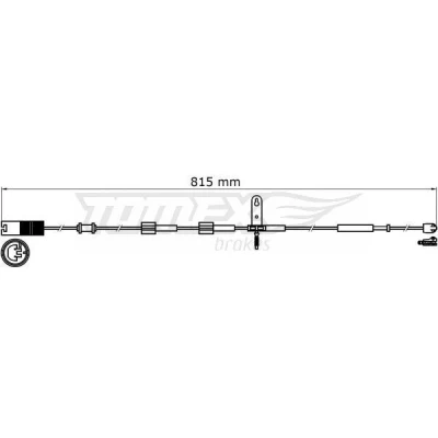 Immagine di TOMEX brakes TX 31 37 Sensore Freni Assale anteriore MINI: Hatchback, Clubman, Cabrio