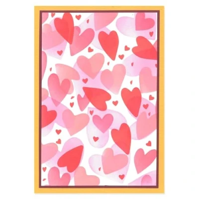 Immagine di Sizzix Stencil a strati, motivo: Mark Making Hearts, One size
