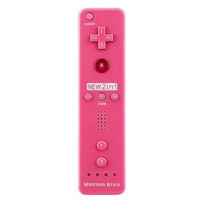 Immagine di OSTENT Controllore Remoto 2 in 1 Costruito Motion Plus per Nintendo Wii/Wii U Console di Gioco Colore Rosa