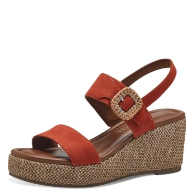 Immagine di Marco Tozzi Sandali con plateau, Donna, Taglia: 37, Terracotta com Tessuto