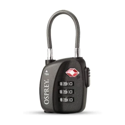 Immagine di Osprey TSA 3 Dial Cable Lock Black Snowboard tool