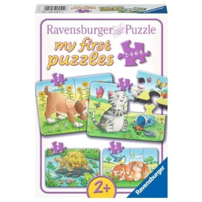 Immagine di Ravensburger Puzzles,My First Simpatici Animali Domestici Puzzle, Singolo, Colore Bianco, Large, 69514
