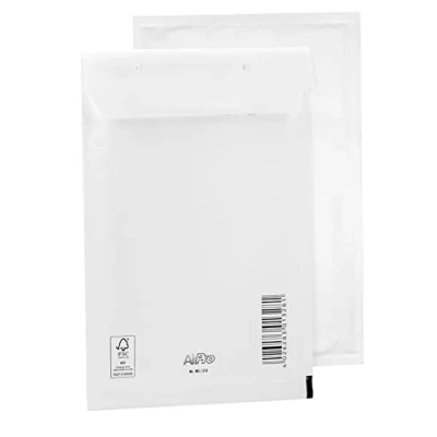 Immagine di 10 buste imbottite Bantex C3 (225 x 175 mm) 13/C, colore bianco, con chiusura autoadesiva, 400123103