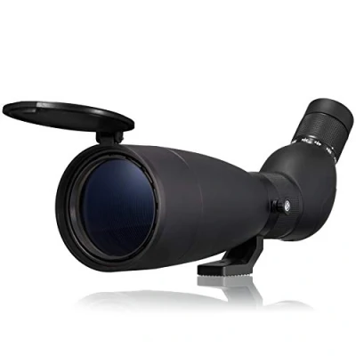 Immagine di Bresser Cannocchiale Travel 20 60 x 80 con treppiede da tavolo, leggero e compatto viaggio, ingrandimento dello zoom continuo, custodia tracolla tappi protettivi, colore: Nero