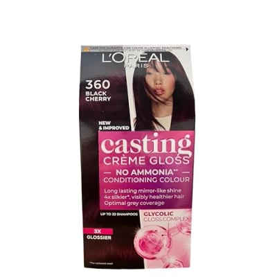 Immagine di 3 x L&#039;Oreal Paris Casting Crema Gloss Conditioning Colour 360 Black Cherry