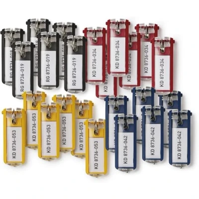 Immagine di Durable Portachiavi 194927 Key Clip Multicolore 24 pz.