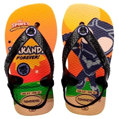 Immagine di Havaianas FLIP FLOP BABY Marvel Infradito da bagno Pop yellow per bambini, Taglia: 21, Sintetico
