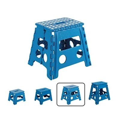 Immagine di ARREGUI TB 032 A Sgabello Pieghevole Multiuso per Adulti o Bambini Scala Scalino cucina, bagno, campeggio 32 cm di altezza Blu