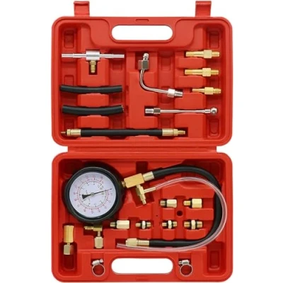 Immagine di Tester Pressione di Compressione per Pompa del Carburante Benzina, TU 114 Kit Lega Rame a Cilindro Diesel (0 140 psi / 10 bar)