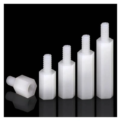 Immagine di 30/50 pz M2 M2.5 M3 M4 M5 Nylon Esagonale Maschio Femmina Standoff Filettato Pilastro Montaggio PCB Scheda Madre Isolato di Plastica Spacer Vite Dado Bianco(18mm (50Pcs),M2 (Thread 5mm))