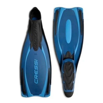 Immagine di Cressi Reaction Pro Fins Pinne per Immersione, Apnea e Snorkeling, Multicolore (Blu/Azzurro), 40/41