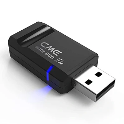 Immagine di CME WIDI Bud Pro Interfaccia MIDI Bluetooth per iOS, macOS, Windows, Android, ChromeOS, Linux Plug, Pair &amp; Play Nessun driver wireless a latenza ultra bassa di 3ms