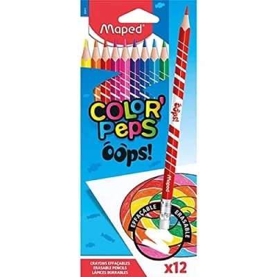 Immagine di MAPED CF12 PASTELLI CANC COLORPEPS ASS