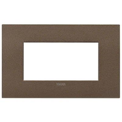 Immagine di Vimar 19954.24 Placca Arké fit 4 moduli, metallo, bronzo matt