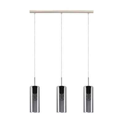 Immagine di Sospensione lampada SELVINO nero e trasparente L: 71 B: 10 H: 110 centimetri regolabile