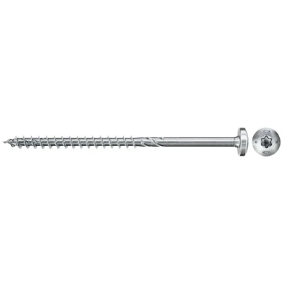 Immagine di Fischer Power Fast II 670534 Viti per truciolare 6 mm 80 Interno Esagonale rotondo, multidentato, TX, Torx, Impronta T Acciaio galvanizzato zinco 50