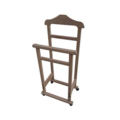 Immagine di Indossatore da Camera servo Muto Elegance in Legno massello Tortora