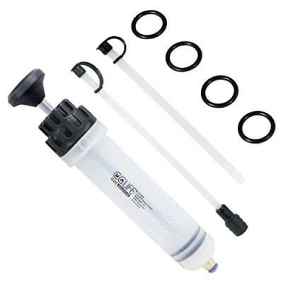Immagine di CCLIFE Siringa Aspirazione Olio 200cc, Pompa Manuale per Estrazione e Riempimento di Liquidi, Estrattore Motore