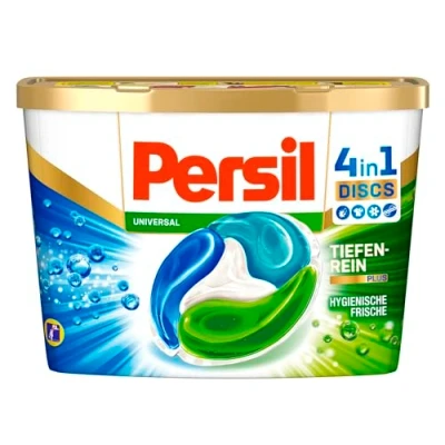 Immagine di Persil Dischi universali 4 in 1 (16 lavaggi), detersivo completo con tecnologia Deep Pure Plus e freschezza di lunga durata, per colori vivaci