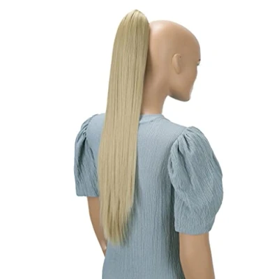 Immagine di CAISHA 60cm Coda Capelli Stella Con Pinza Lungo Extensions Finta Per Donna Liscio Biondo Chiaro H609