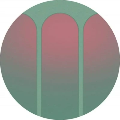 Immagine di Komar D1 001 Carta da parati autoadesiva in tessuto non tessuto, forma rotonda, colore: Verde/Rosa