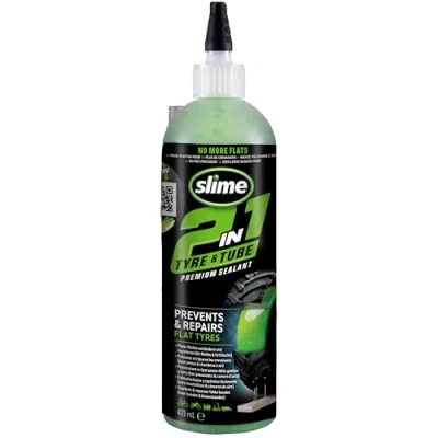 Immagine di Slime 10194 51 Sigillante 2 in 1 per Camera d&#039;Aria e Pneumatico Antiforatura, Premium, Prevenire Riparare, Tutti i Tipi di Camere d’Aria Pneumatici Fuoristrada, Non Tossico, Ecologico, 910ml