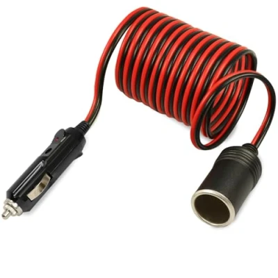 Immagine di OcioDual Cavo Accendisigari Auto 3 Metri Presa 12v, Prolunga Accendisigari, 15A, Spinotto 12v / 24v, Accessori Camper, Accendi Sigari 12 v, Camper LED