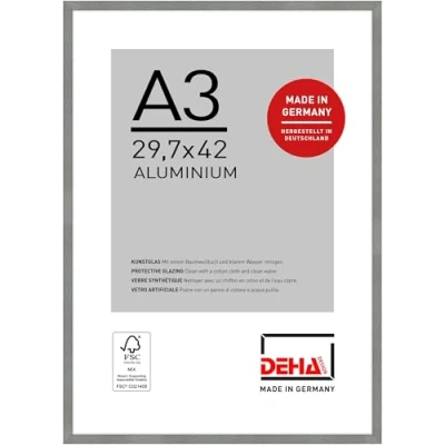 Immagine di DEHA Design cornice in alluminio Tribeca, 29,7x42 cm (A3), Struttura grigio opaco