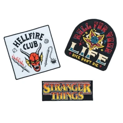 Immagine di Grupo Erik: Toppe Stranger Things Set Termoadesive Things, 3 adesive per Tessuti, Patch Personalizzate di Gadget