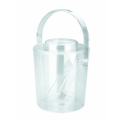 Immagine di Lacor Secchiello per Ghiaccio da Parete in Acrilico con Coperchio e Pinza, Bianco, One Size, 3 Litre