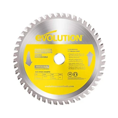 Immagine di Evolution Power Tools, lama di taglio in acciaio INOX, 180BLADESS