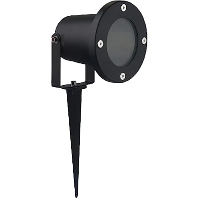 Immagine di Faretto da esterno per giardino orientabile luce con picchetto lampada GU10 proiettore spot segnapasso (Nero GU10)