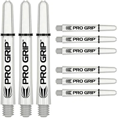 Immagine di TARGET Darts 3 X Sets of PRO Grip Shaft 9 in Total, Alberi per Freccette Unisex, Bianco, Intermediate 41mm