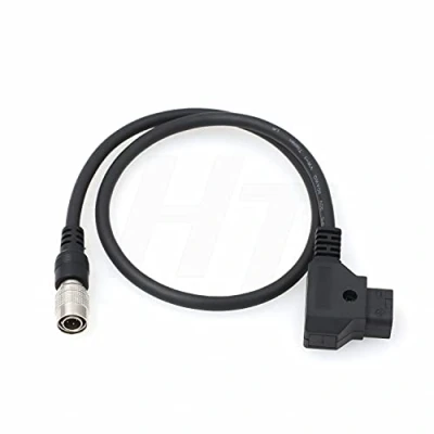 Immagine di HangTon Cavo di alimentazione per dispositivi Audio Zoom F8N MixPre 10 II 664 702 788T Zaxcom Recorder Mixer, D tap Hirose 4 pin, alta flessibile, 50,8 cm