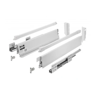 Immagine di GTV Modern Box Pro guide per cassetti I L = 350 mm H 135 Bianco Cassetto con chiusura silenziosa Sincronizzazione del percorso delle Carico fino a 40 kg PB MBPRO KPL350B1