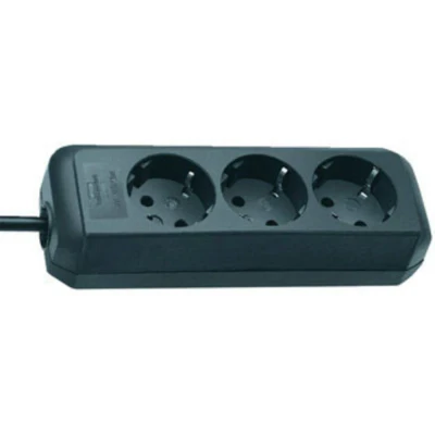 Immagine di Brennenstuhl 1158620015 Multipresa 3 scomparti Nero Schuko 1 pz.