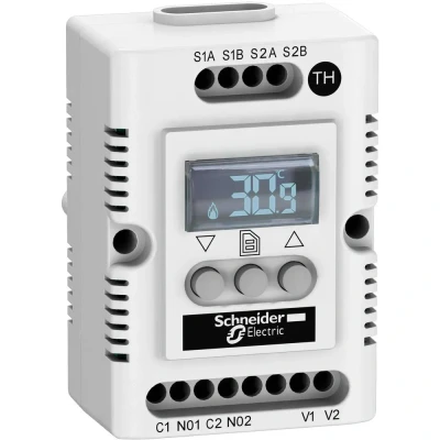 Immagine di Schneider Electric Termostato quadro di comando NSYCCOTH230VID 240 V/AC (L x L A) 44 56 85 mm 1 pz.