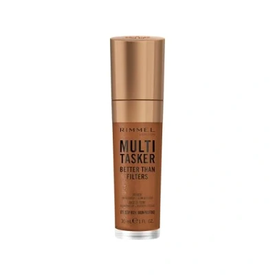 Immagine di Rimmel Multi Tasker Better Than Filters, 071 Deep Rich, Primer Viso, Glow Booster e Illuminante, Formula Vegana, Leggero, Benefici Anti Età, Pigmenti Foto Riflettenti, Maxi applicatore soffice, 30 ml