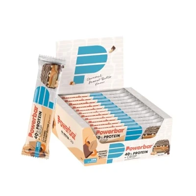 Immagine di Powerbar 40% Protein Plus Crisp Caramel Peanut Butter 12x40g Barretta ad alto contenuto proteico e a basso di zuccheri