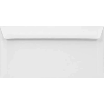 Immagine di Netuno 50 buste lettera lunghe bianche formato DL 11 x 22 cm 100g Lessebo Smooth White americane per partecipazioni inviti feste biglietti battesimo matrimonio prima comunione