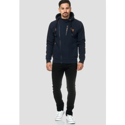 Immagine di Indicode Uomini Elm Hoodie Felpa con Cappuccio Navy S