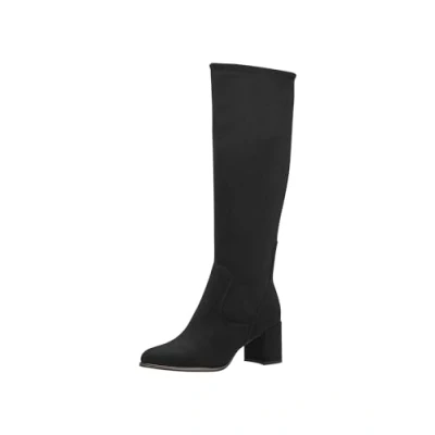 Immagine di MARCO TOZZI stivali alti ed eleganti da donna con tacco e design a punta color nero (black) 36 EU