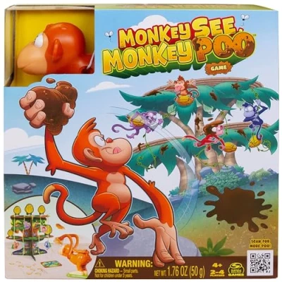 Immagine di Monkey See Poo, gioco per bambini con cacca finta, giochi divertenti, giocattoli sensoriali, tutta la famiglia, regali divertenti in età prescolare dai 4 anni su