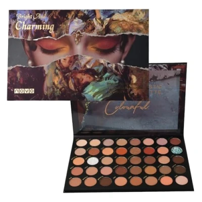Immagine di Jinlaili 40 Colori Palette di Ombretti Glitter, dal Colore Intenso, Tavolozza Ombretti, Trucco occhi altamente pigmentate a lunga durata (C)